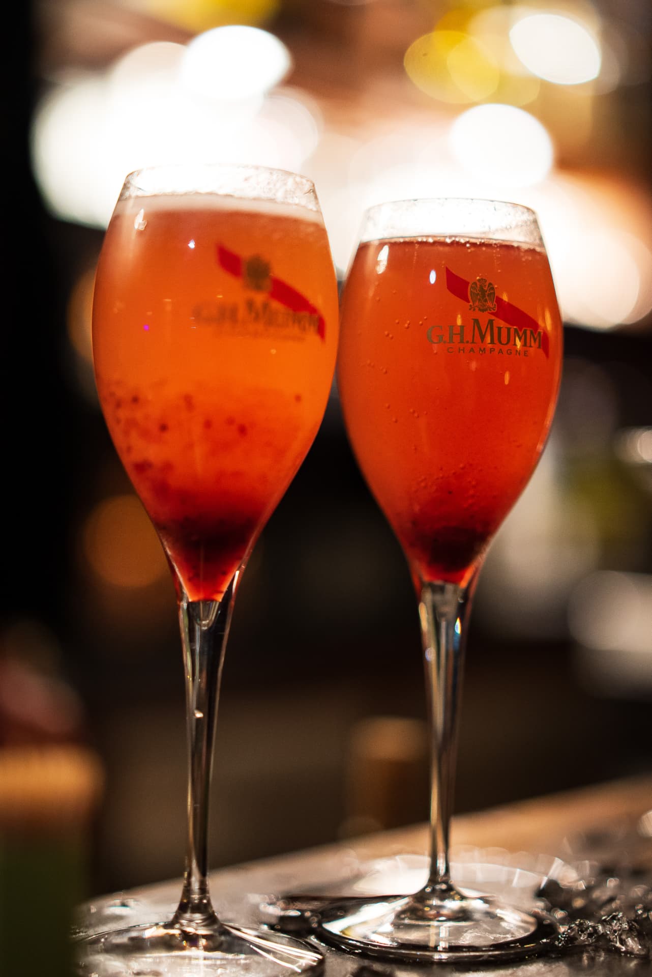 Les coupes de champagne
