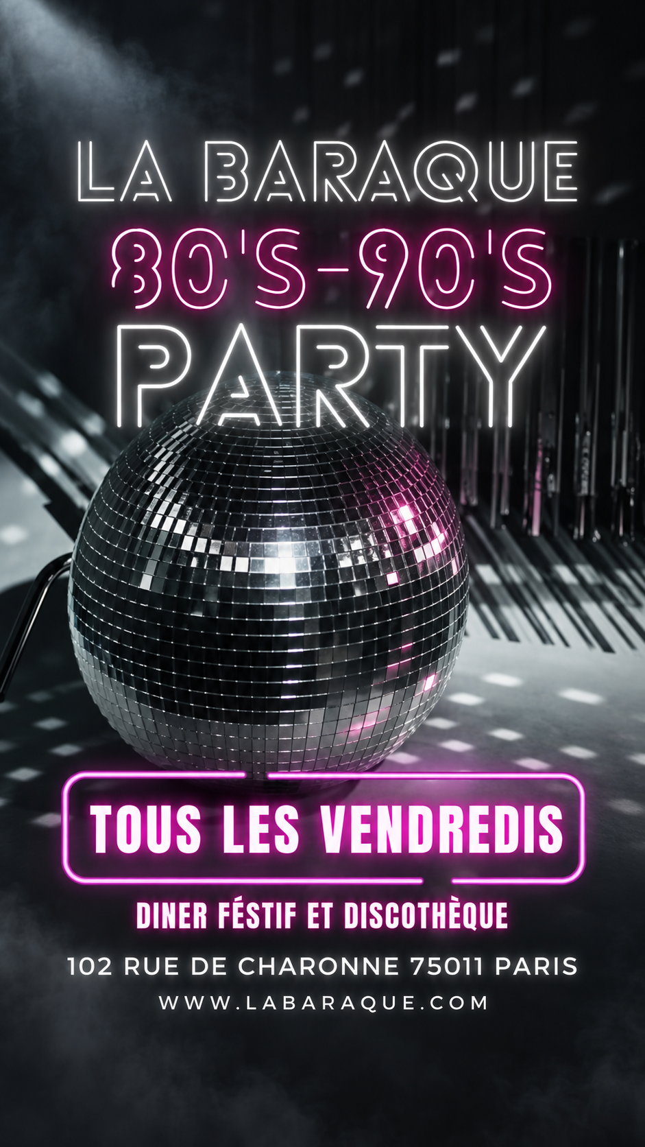 Soirée années 80-90 à Paris 11 : vendredi 02 octobre