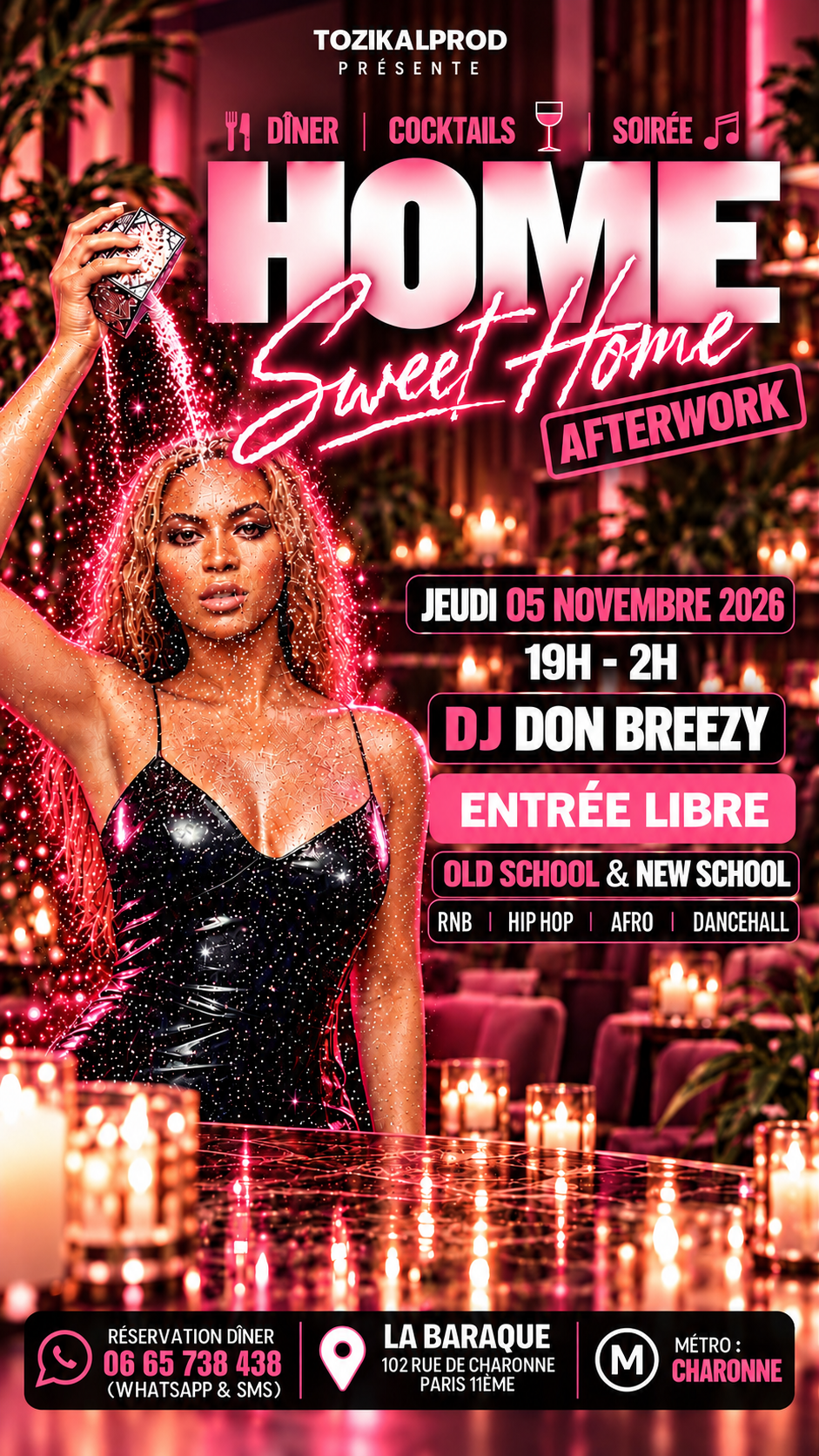 HOME SWEET HOME AFTERWORK : VOTRE SOIRÉE DU JEUDI À PARIS 11